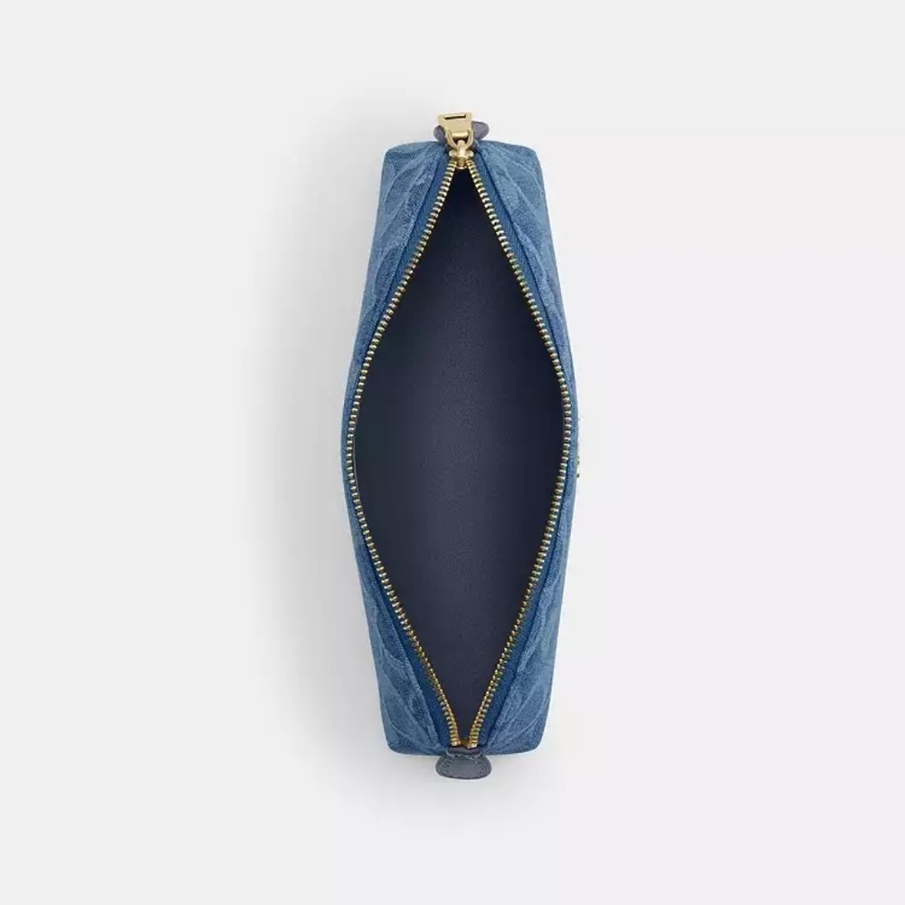 Coach Pencil Case In Signature Denim (Blue) - Picture 5 of 5